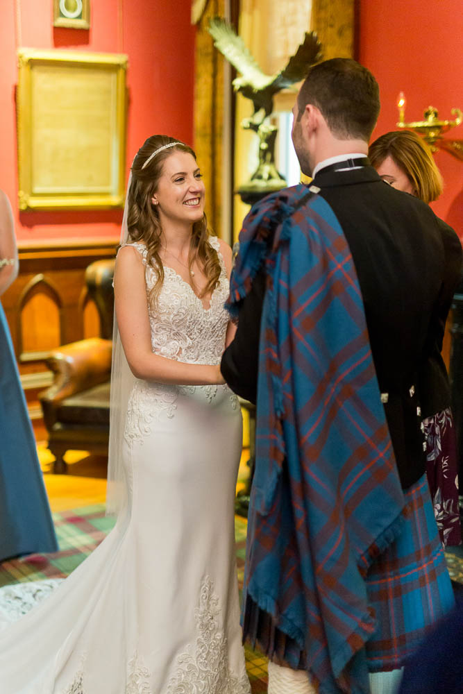 Wedding couple at Larnach Castle Dunedin