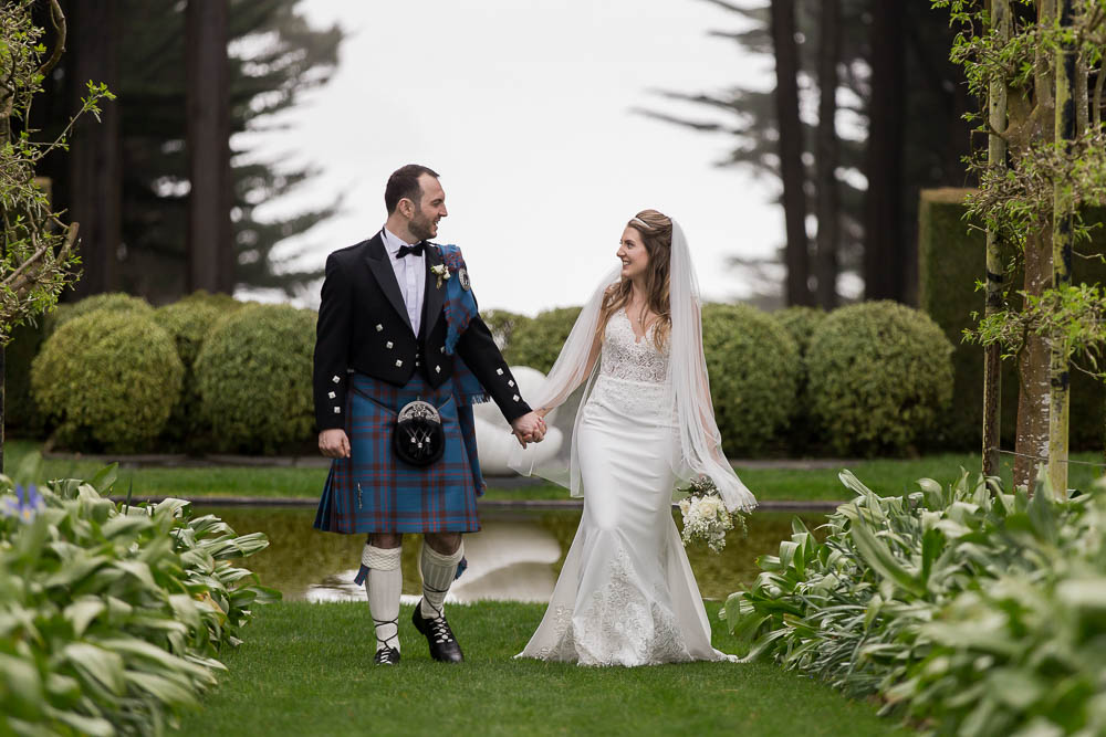 Garden wedding at Larnach Castle