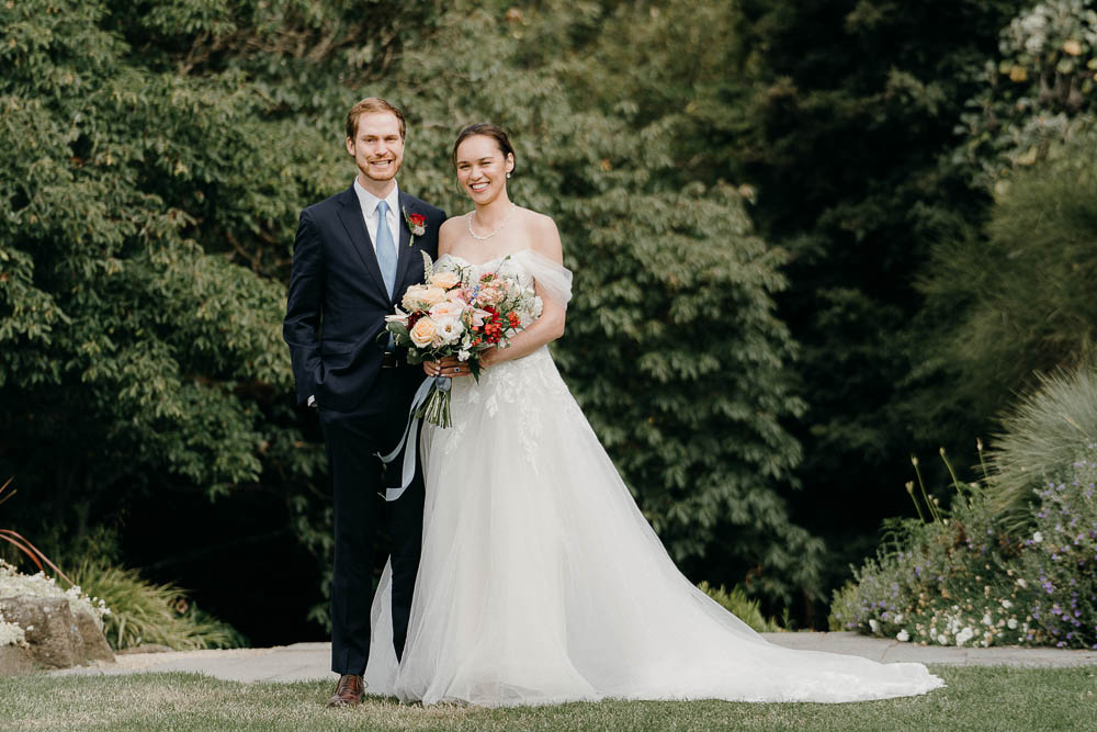 Elegant wedding photography at Larnach Castle